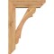 Ekena Millwork Olympic Slat Smooth Bracket w/ Offset Brace, Western Red Cedar, 5 1/2"W x 18"D x 26"H BKT0604X18X26OLY06SWR - alternate 2
